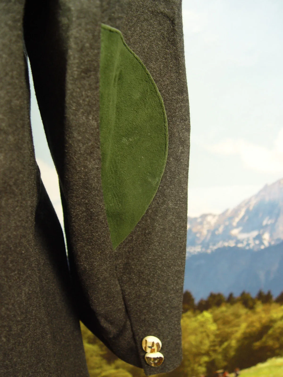 CHRISTA neuwertig Lodenjacke Schurwolle Loden-Janker Trachtenjacke -DW017- Gr.38