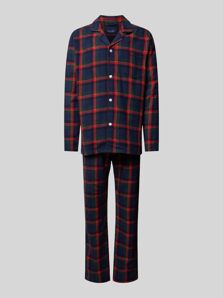 Christian Berg Men Pyjama mit Resortkragen (marine) online kaufen