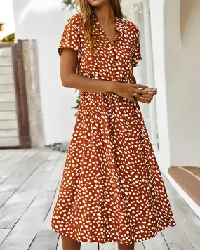 Heidi | Vielfarbiges Kleid mit Muster
