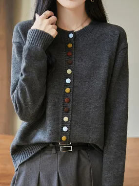 Heidi-Mode | Cardigan Locker gestrickter Cardigan