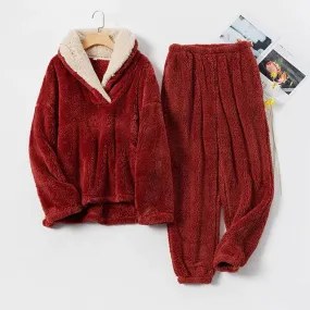 Heidi-Mode | Damen-Fleece-Pyjama-Set Senken Sie Ihre Energierechnung!