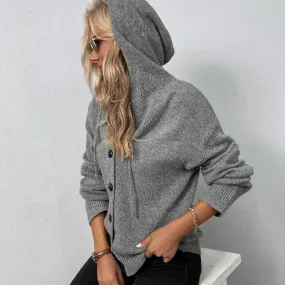 Heidi-Mode | Der Cardigan aus weichem Strick mit Kapuze