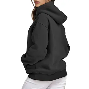 Heidi-Mode | Fleece Hoodie Mit Tasche Und Blumen Druck Für Damen