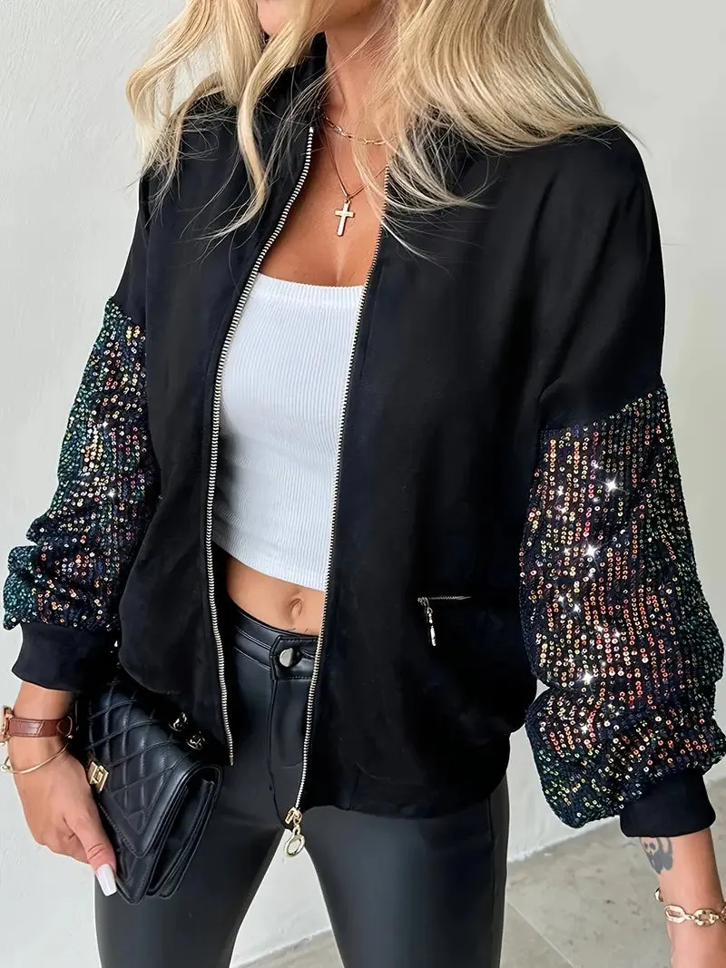 Heidi-Mode | Jacke Mit Pailletten Für Damen