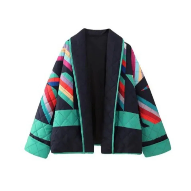 Heidi-Mode | Patchwork Glockenärmel Jacke