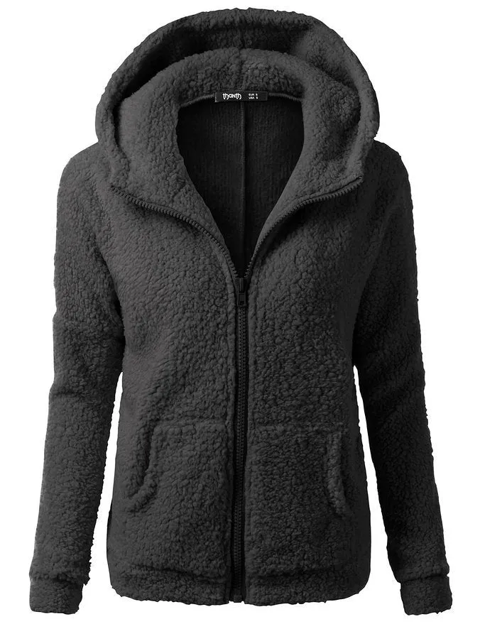 Heidi-Mode | Weicher Fleece-Cardigan Warm und Vielseitig