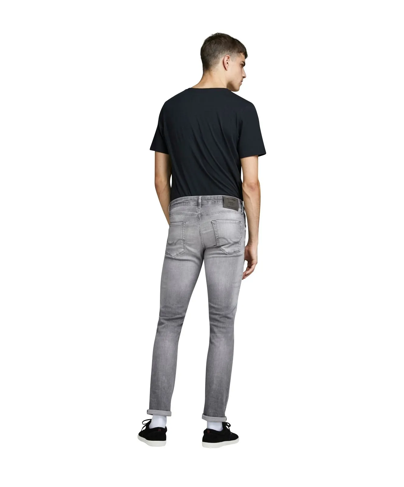 Jack & Jones Jeans Slim Fit Glenn Icon in gebleichtem Grau