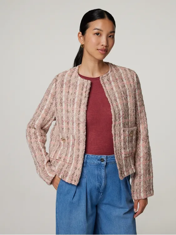 Jacke aus Bouclé