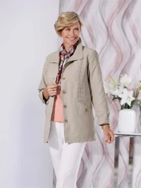 Jacke in sesam