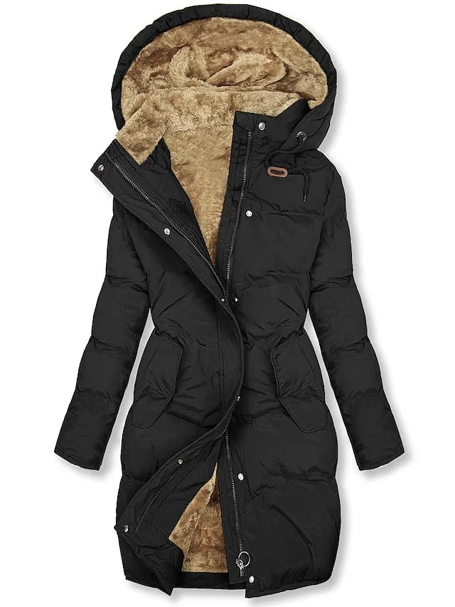 Jacke mit Baumwollfüllung und Boho-Print