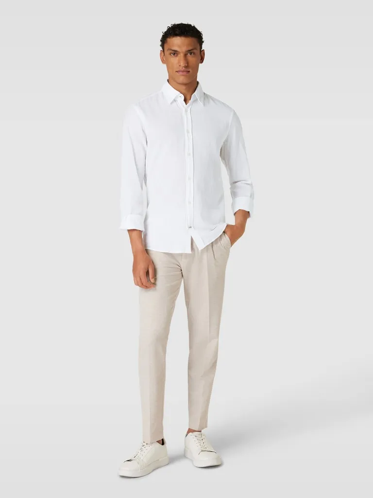 JOOP! Jeans Slim Fit Freizeithemd mit Kentkragen Modell 'Hanson' (weiss) online kaufen