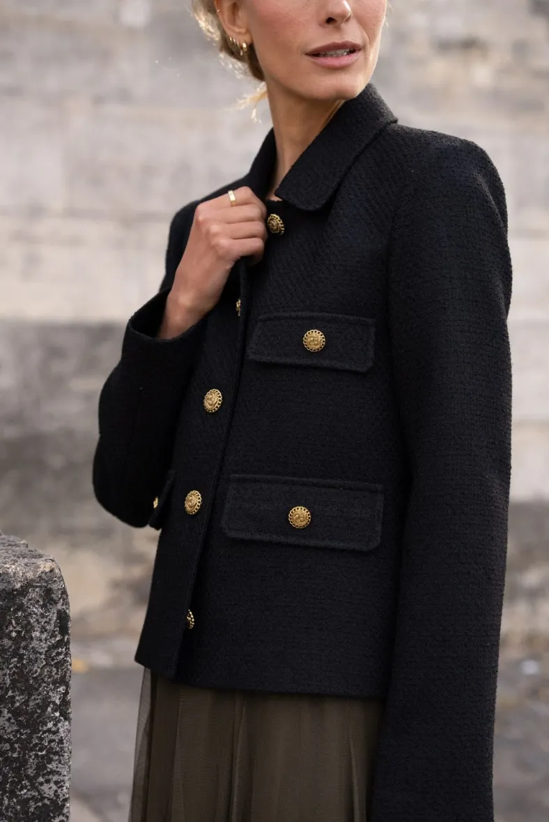 KURZE TWEED-JACKE