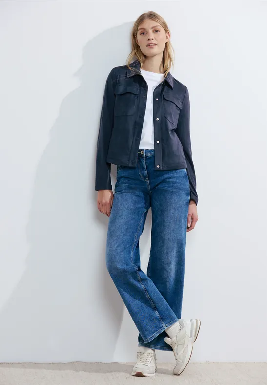 Kurze Velours Jacke