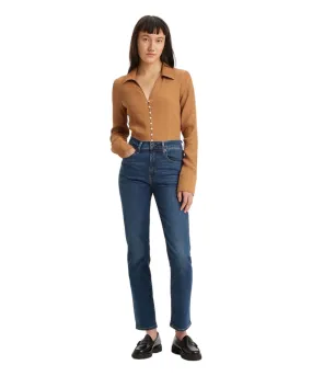 Levis 724 Jeans mit hohem Bund in Dunkelblau