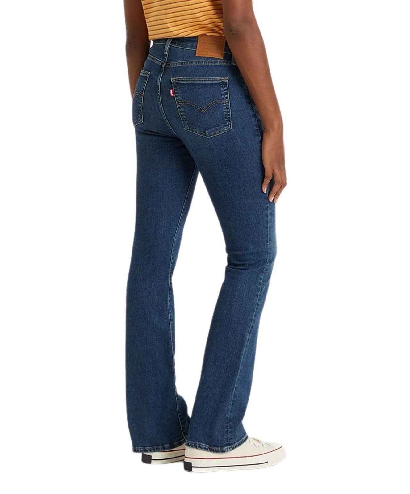 Levi's 725 Bootcut Jeans mit hohem Bund in Mittelblau