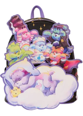 Loungefly Carebears x Universal Monsters Scary Dreams Rucksack Schwarz