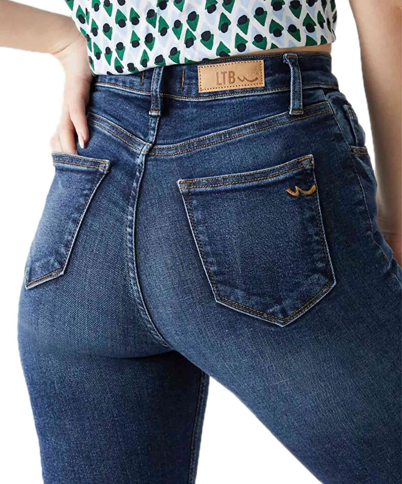 LTB Amy X Jeans Skinny mit hohem Bund in Dunkelblau