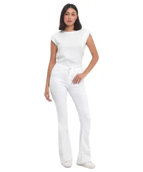 LTB Flared Jeans Novi in Weiß mit hohem Bund