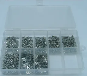 M8 Sechskantschrauben Set 180 Teile DIN 933 A2
