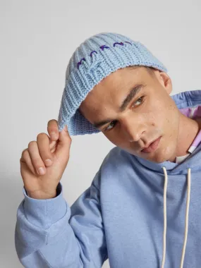 Marni Beanie mit Label-Stitching (blau) online kaufen