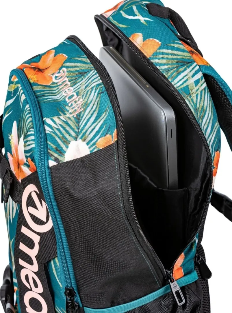 Meatfly Basejumper Rucksack + KOSTENLOSES STIFTETUI Kerosin/Orange 22 L