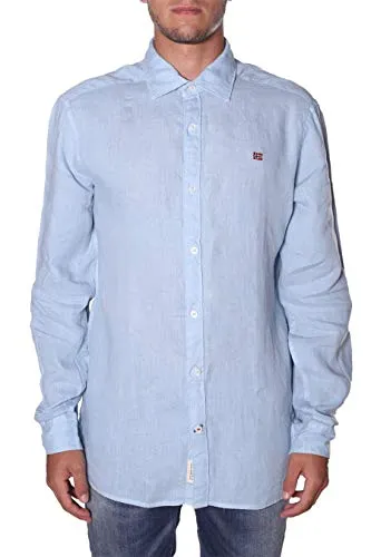 Napapijri Herren GERVAS 2 Freizeithemd, Blau (Dusk Light Blue I67), 44 (Herstellergröße: XL)