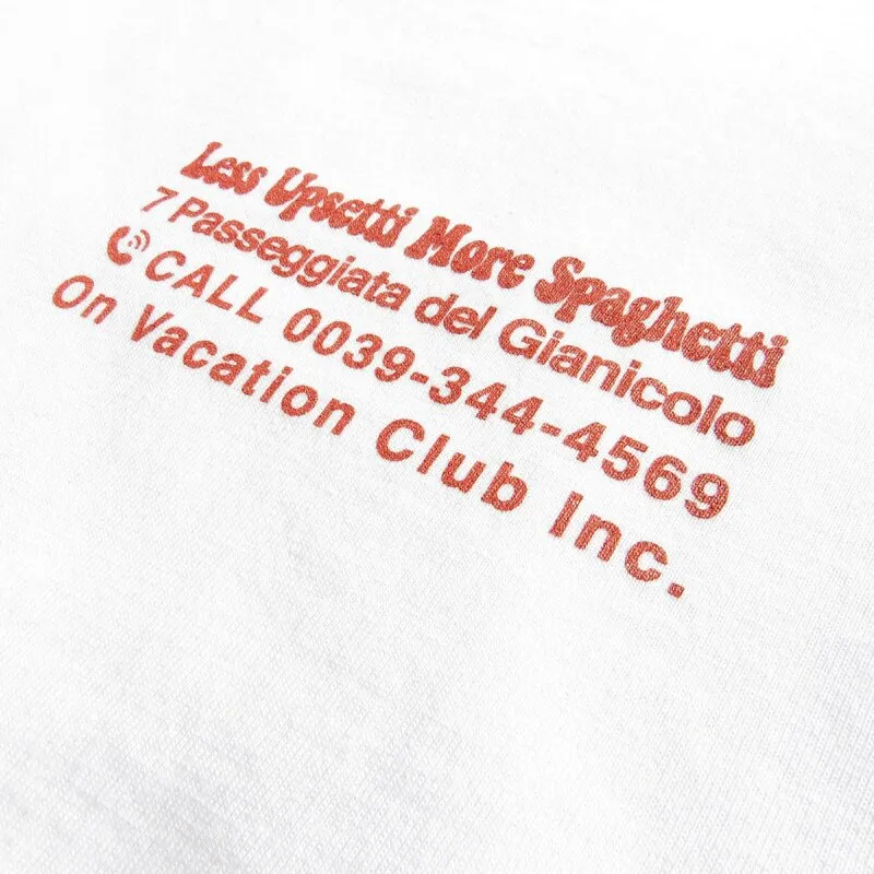 On Vacation Unisex Sweater Less Upsetti white