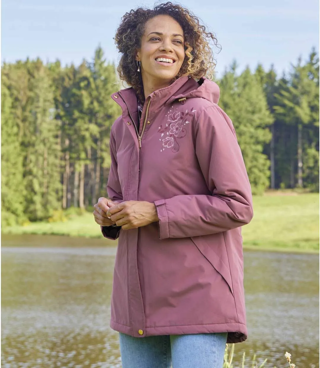 Parka mit Kapuze für die Übergangssaison