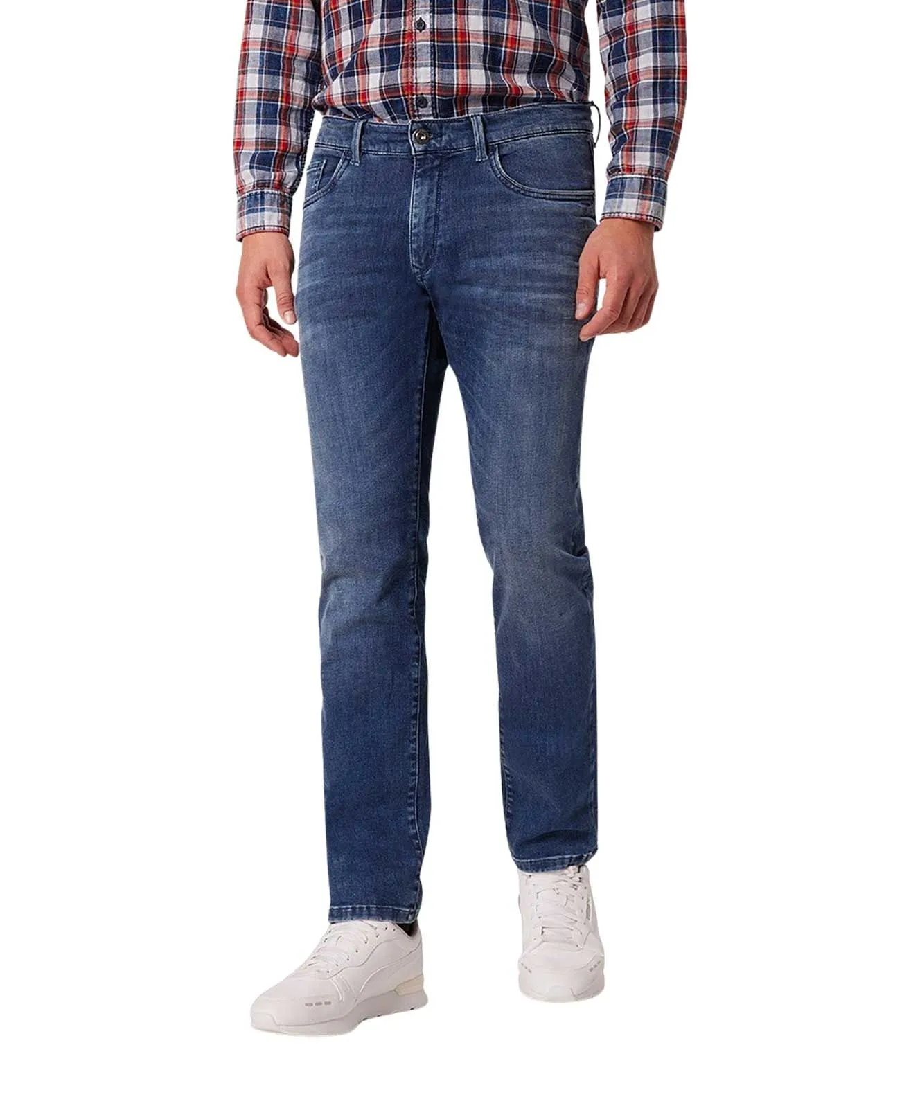 Pioneer Eric Megaflex Jeans mit geradem Bein in Blau