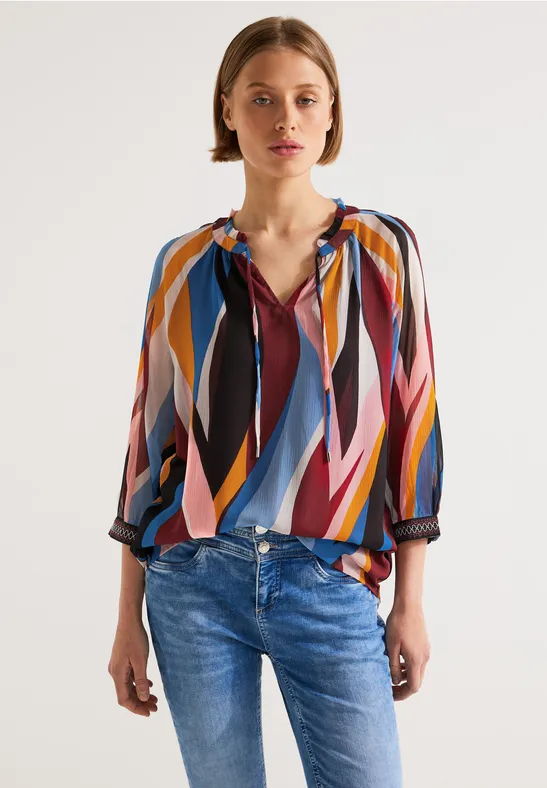 Street One Chiffonbluse mit Print 