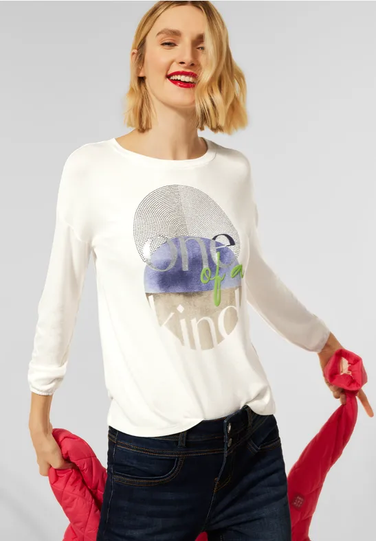 Street One Langarmshirt mit Partprint 