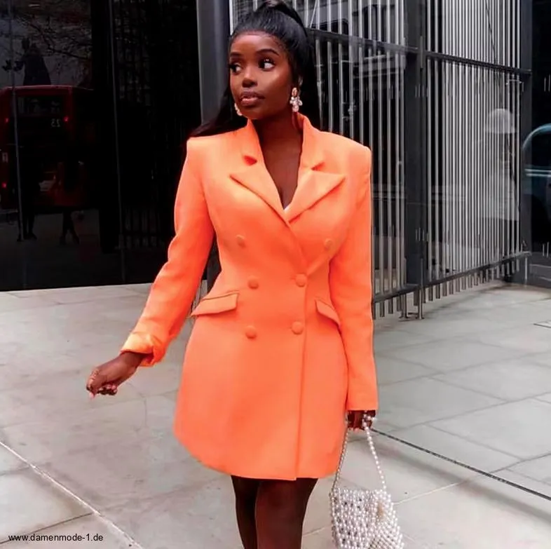 Streetwear Damen Blazer Callisto in Orange