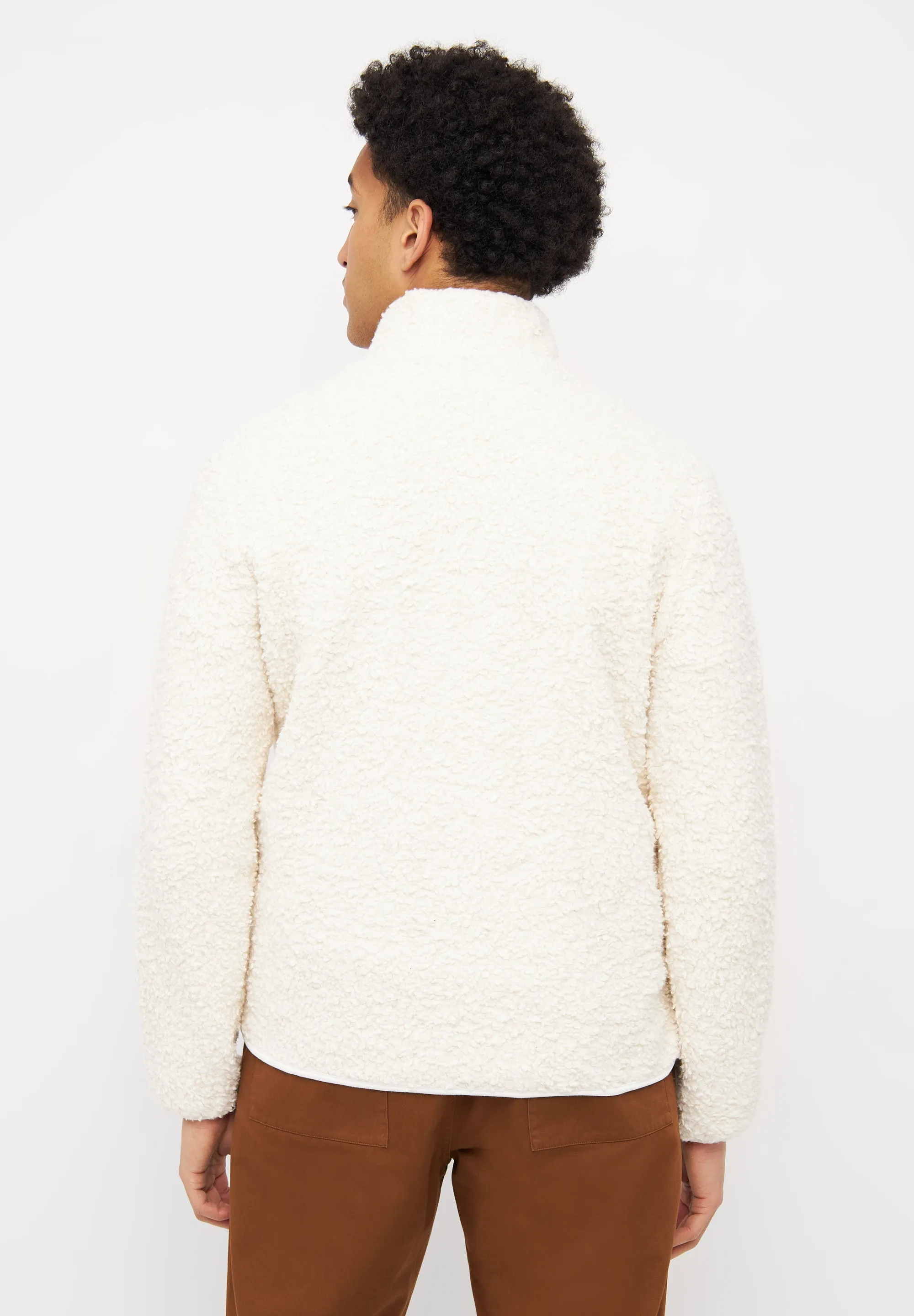 Teddy-Jacke EMILIO aus Bio-Baumwolle - Off White
