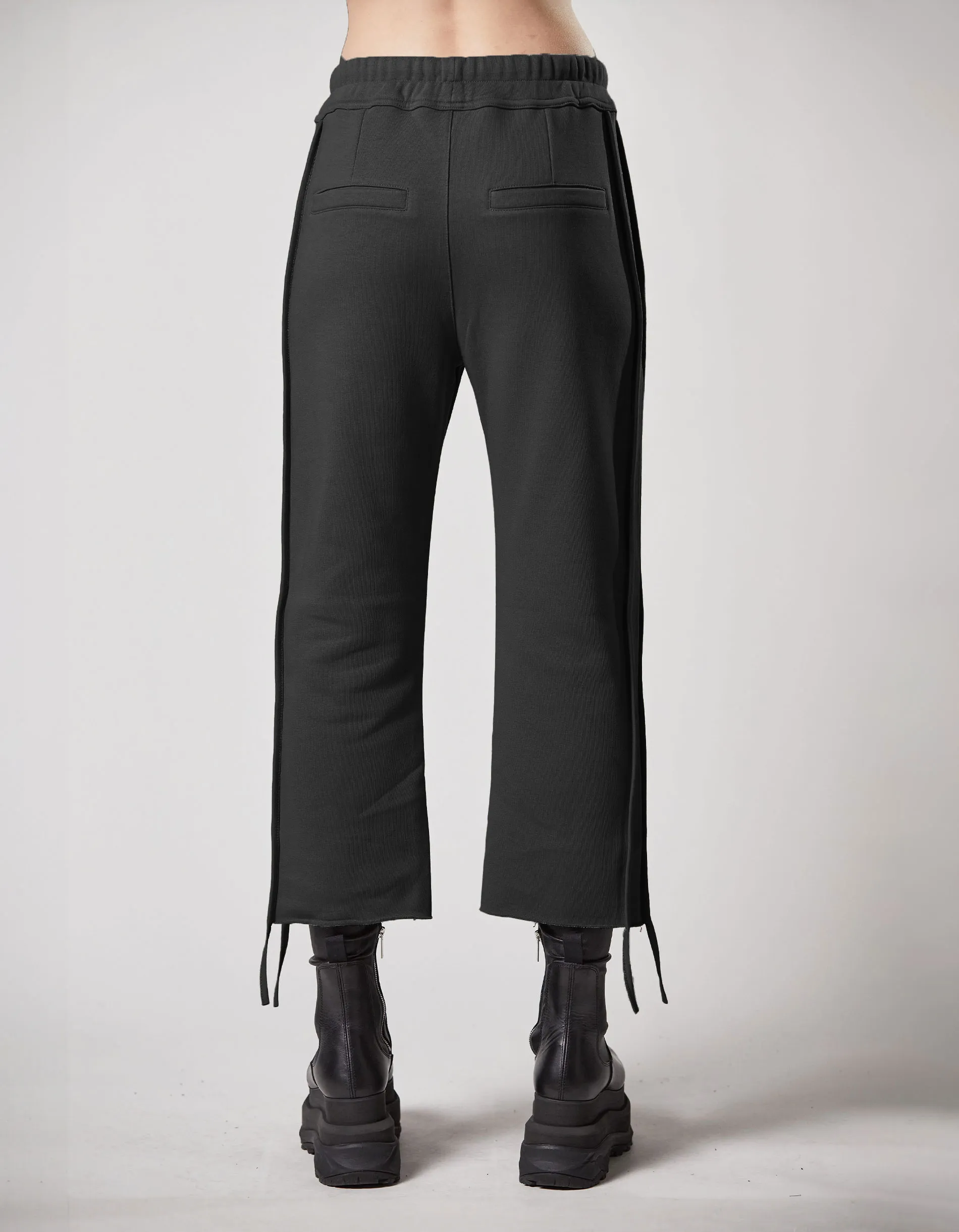 THOM KROM Cotton Black // Hose mit elastischem Bund