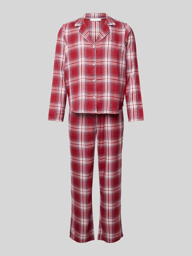 TOMMY HILFIGER Pyjama mit Logo-Stitching Modell 'TH ORIGINAL' (rot) online kaufen