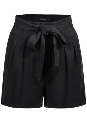 Vero Moda Damen NOOS Sommer Shorts Hose mit Bindegürtel schwarz